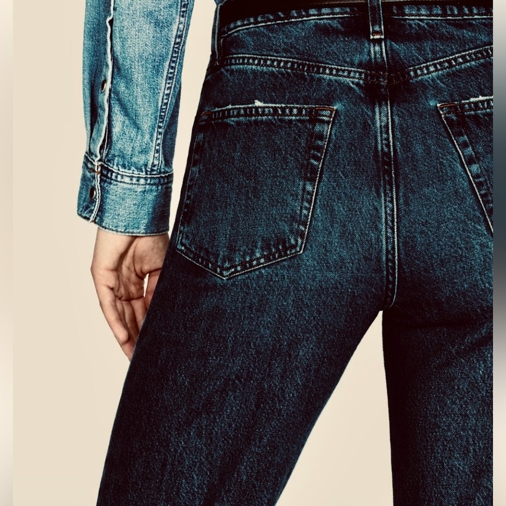 New Frame Denim Women's Dark Blue Straight Jeans size 27,28 - Picture 2 of 10
